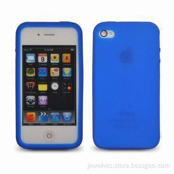 Ultra Low-profile Silicone Skin Case for Apple's iPhone 4, Soft, Washable and Tear-resistant
